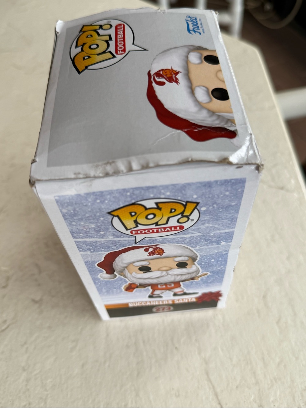 Funko Buccaneers Santa Pop! Figure in Orange and White - Picture 4 of 4
